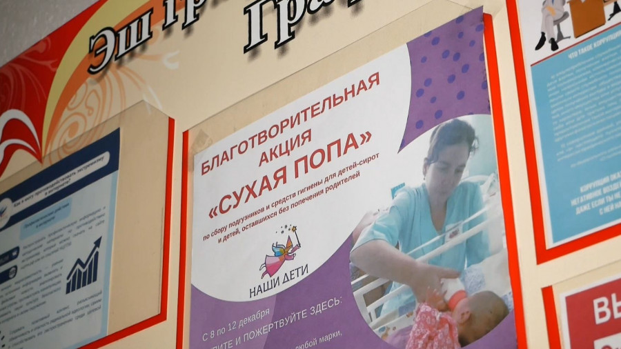 Сбор средств гигиены для детей-сирот, находящихся на лечении в больницах